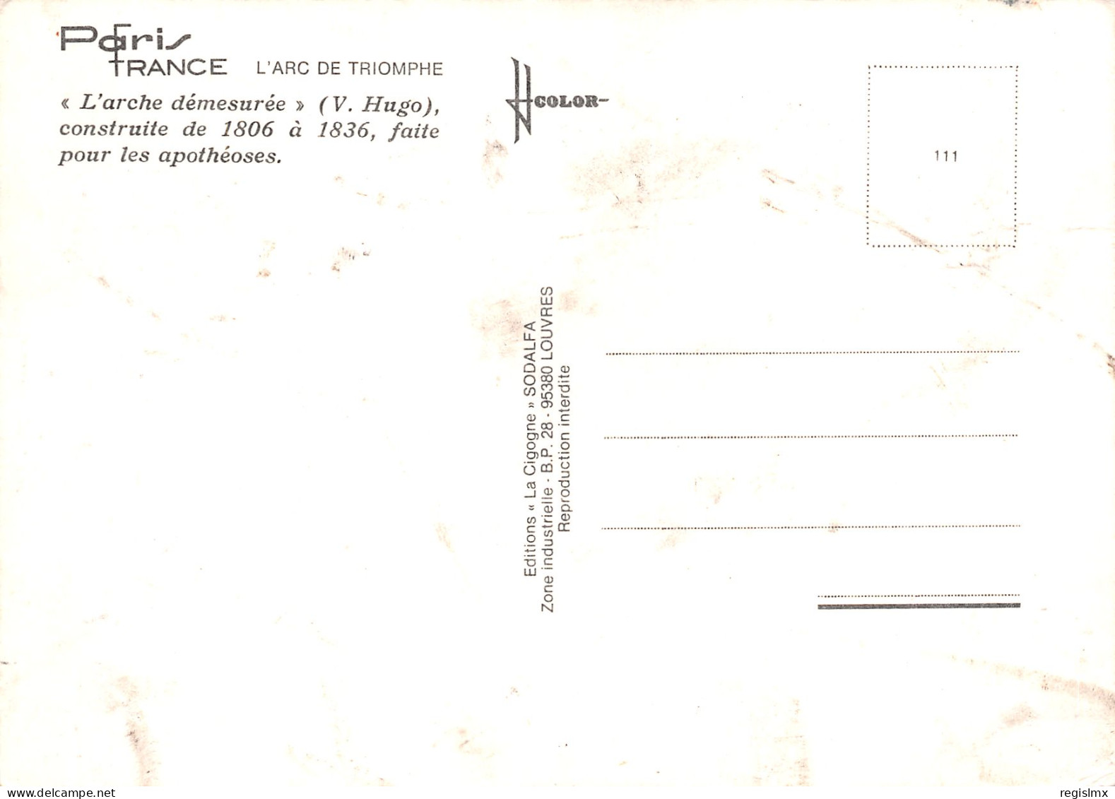 75-PARIS ARC DE TRIOMPHE-N°T2663-B/0243 - Arc De Triomphe