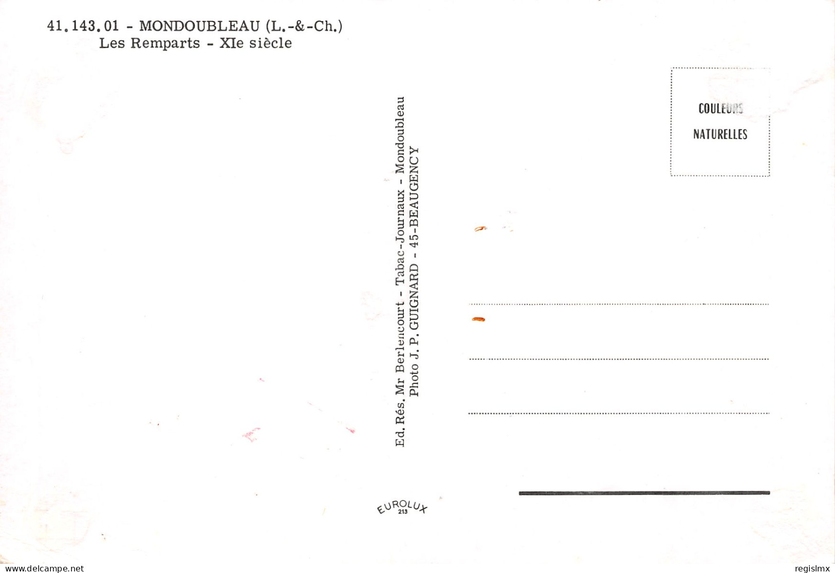 41-MONDOUBLEAU-N°T2664-A/0293 - Other & Unclassified
