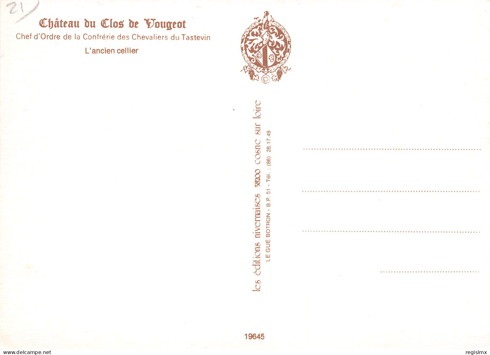 21-VOUGEOT-N°T2664-A/0063 - Other & Unclassified