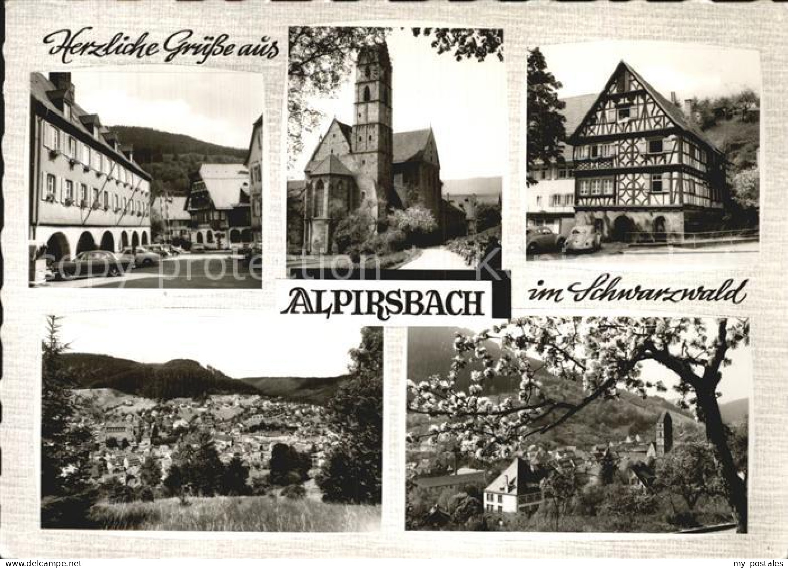 72529777 Alpirsbach Kirche Fachwerkhaus Panorama Alpirsbach - Alpirsbach