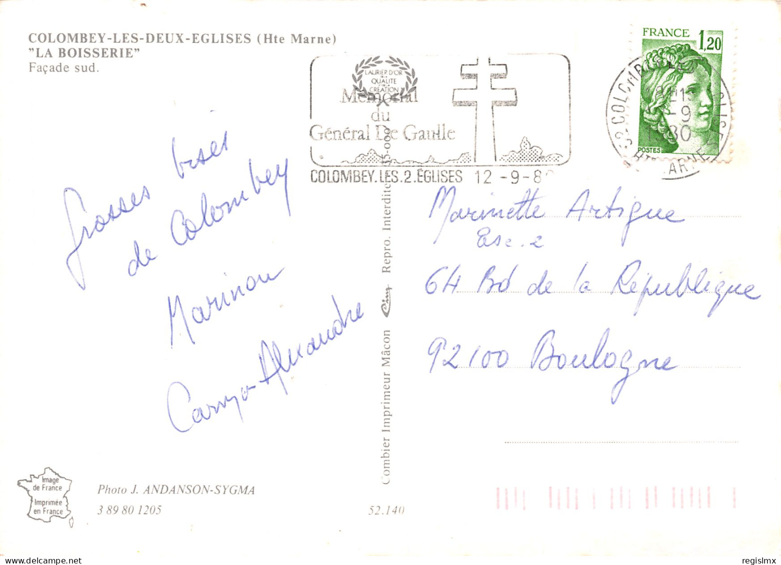 52-COLOMBEY LES DEUX EGLISES-N°T2664-D/0165 - Colombey Les Deux Eglises