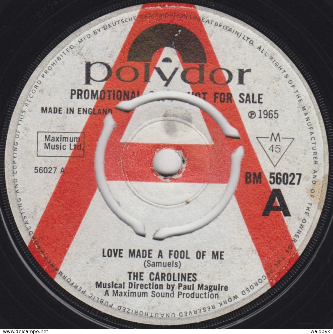 THE CAROLINES - Love Made A Fool Of Me - Autres - Musique Anglaise