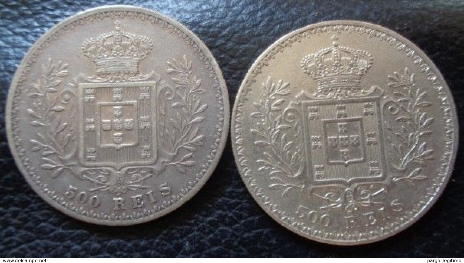 PORTUGAL LOT DE 8 MONNAIES D. CARLOS - Portugal