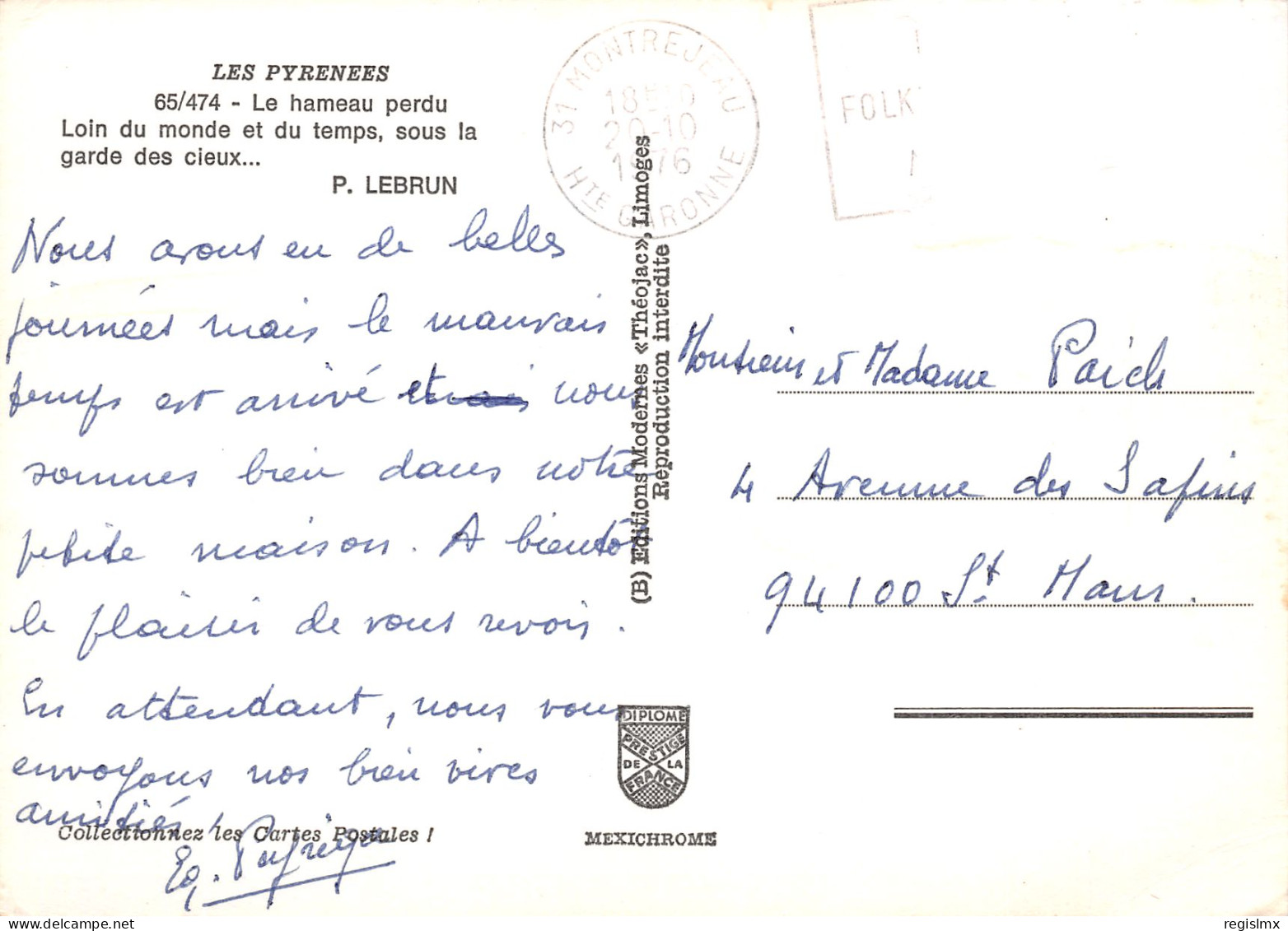 31-LES PYRENEES-N°T2665-C/0149 - Other & Unclassified