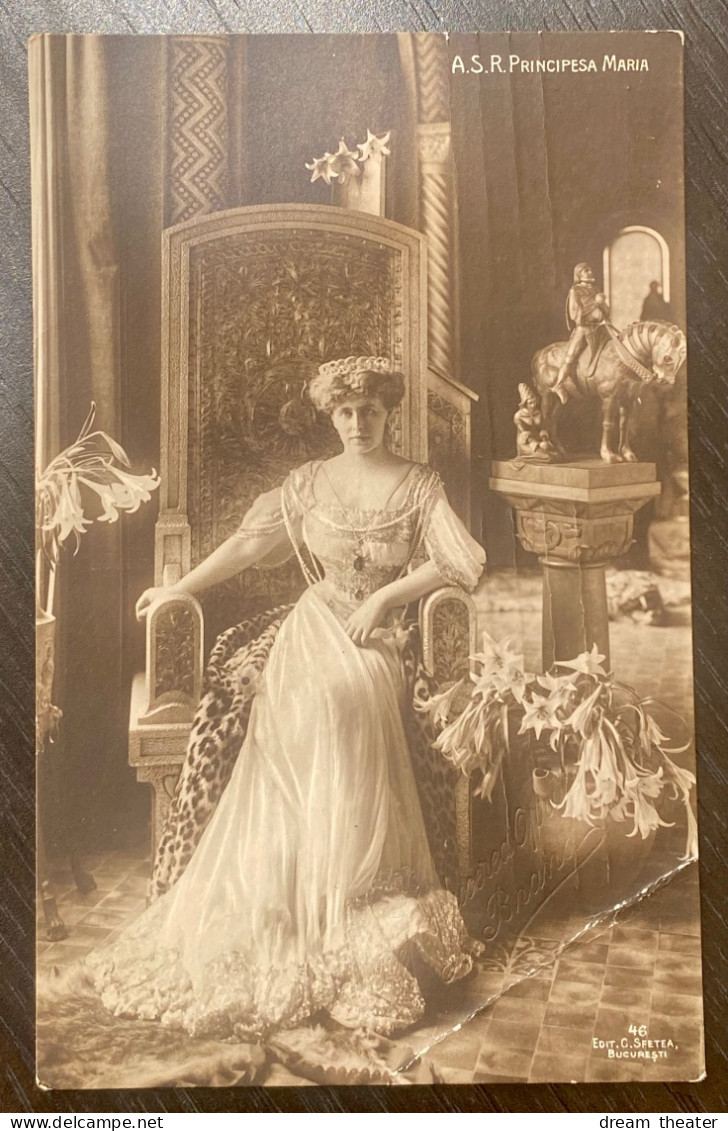 România Regalitate Royalty Regina Maria Queen Marie Postcard - Roumanie