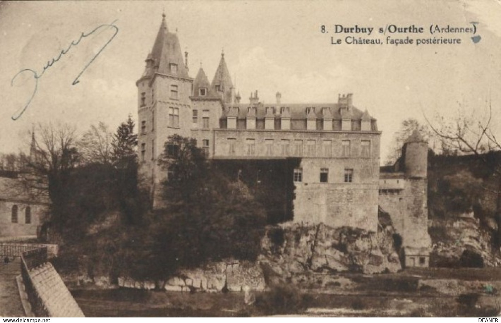 DURBUY S/ OURTHE : Le Château, Façade Postérieure. - Durbuy