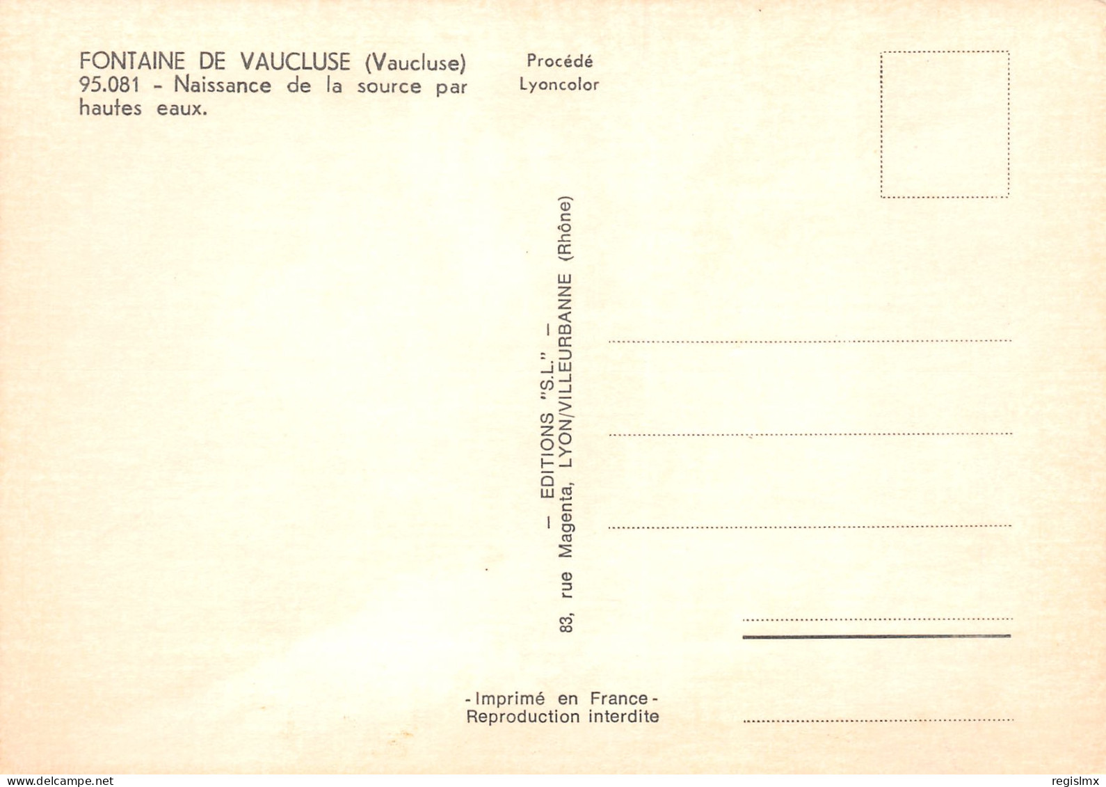84-FONTAINE DE VAUCLUSE-N°T2666-B/0383 - Other & Unclassified