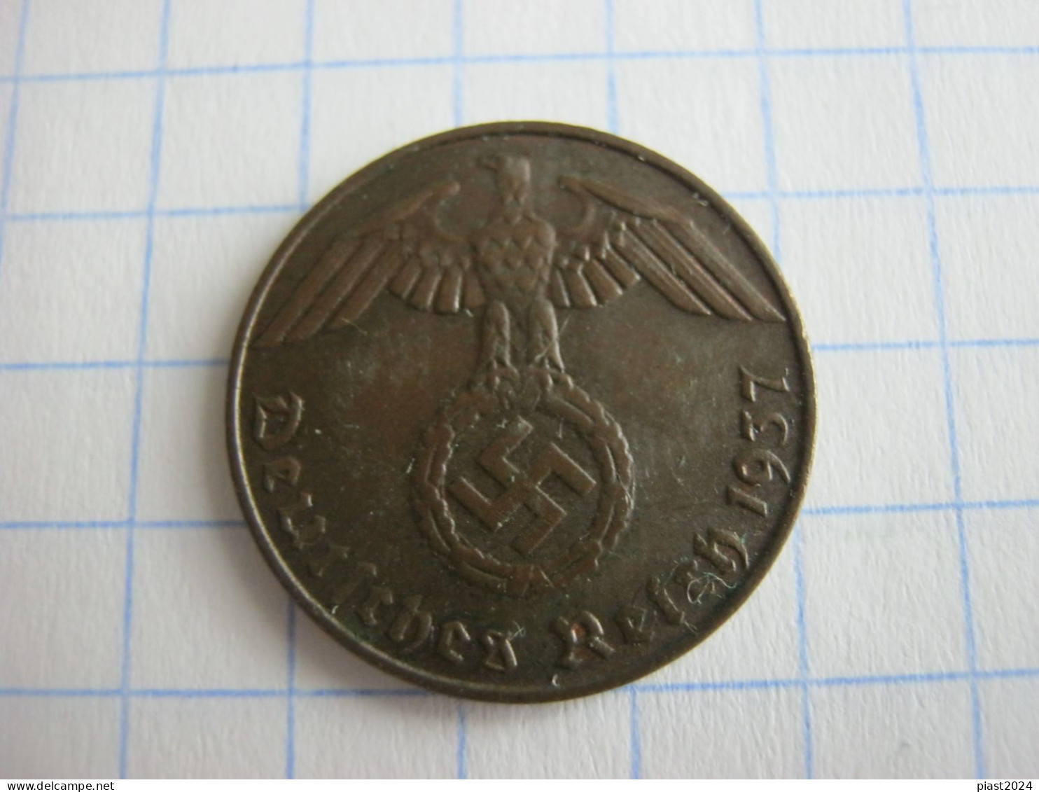 Germany 1 Reichspfennig 1937 D - 1 Reichspfennig