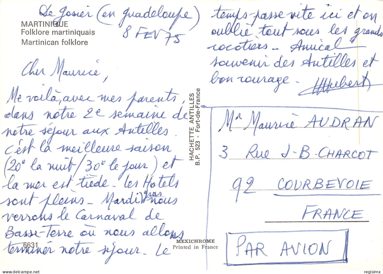 972-MARTINIQUE FOLFLORE MARTINIQUAIS-N°T2666-C/0239 - Sonstige & Ohne Zuordnung