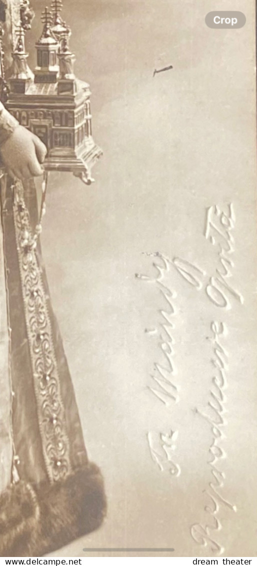 România Regalitate Royalty Rare Regina Maria Queen Marie Postcard Church Crown  Mandy Embossed - Roumanie