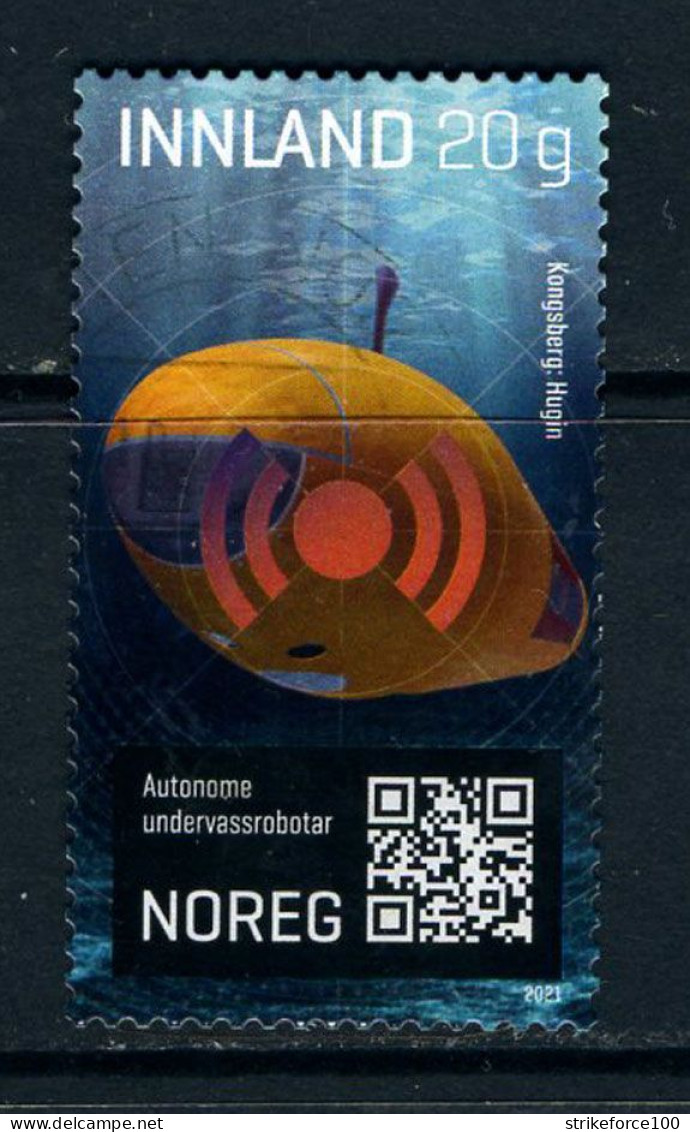 Norway 2021 - Research, Innovation, Technology. 2nd Issue, Fine Used Stamp. - Oblitérés