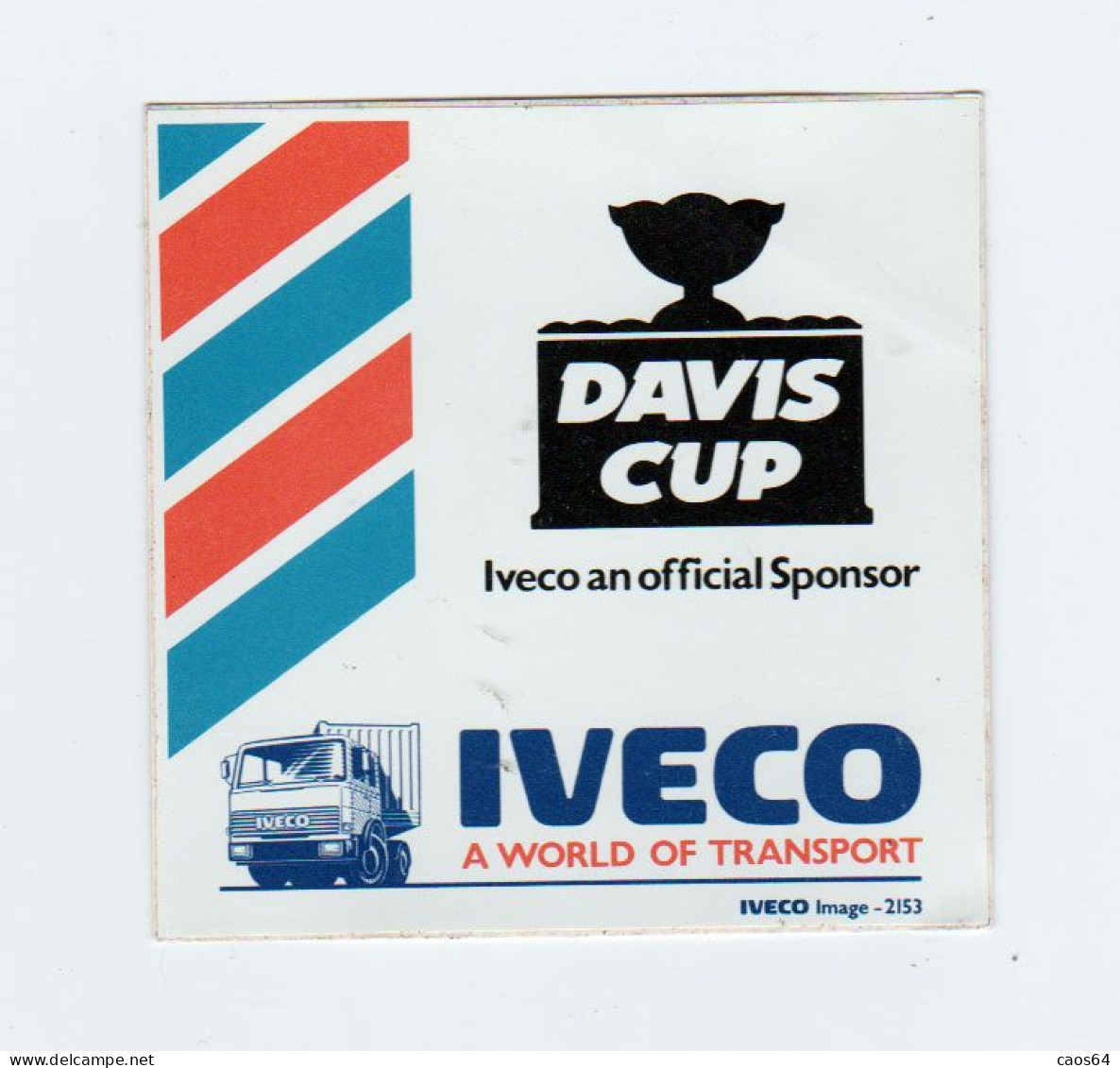 Iveco Davis Cup 9,5 X 9,5 Cm  ADESIVO STICKER  NEW ORIGINAL - Aufkleber