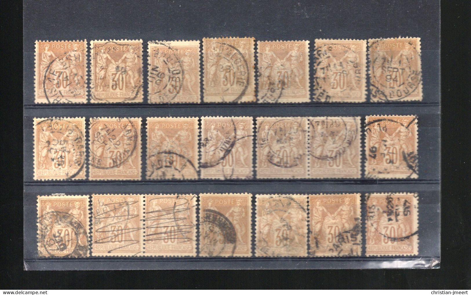 France Type Sage 21 Timbres Pour Recherches - 1876-1898 Sage (Type II)