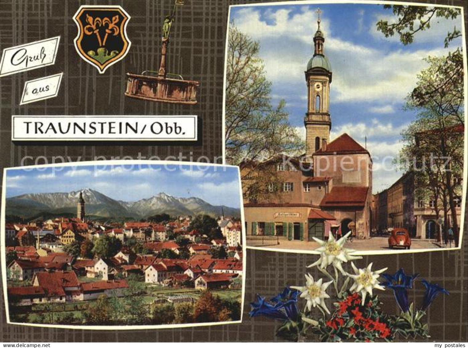 72529281 Traunstein Oberbayern Stadtblick Kirche Traunstein - Traunstein