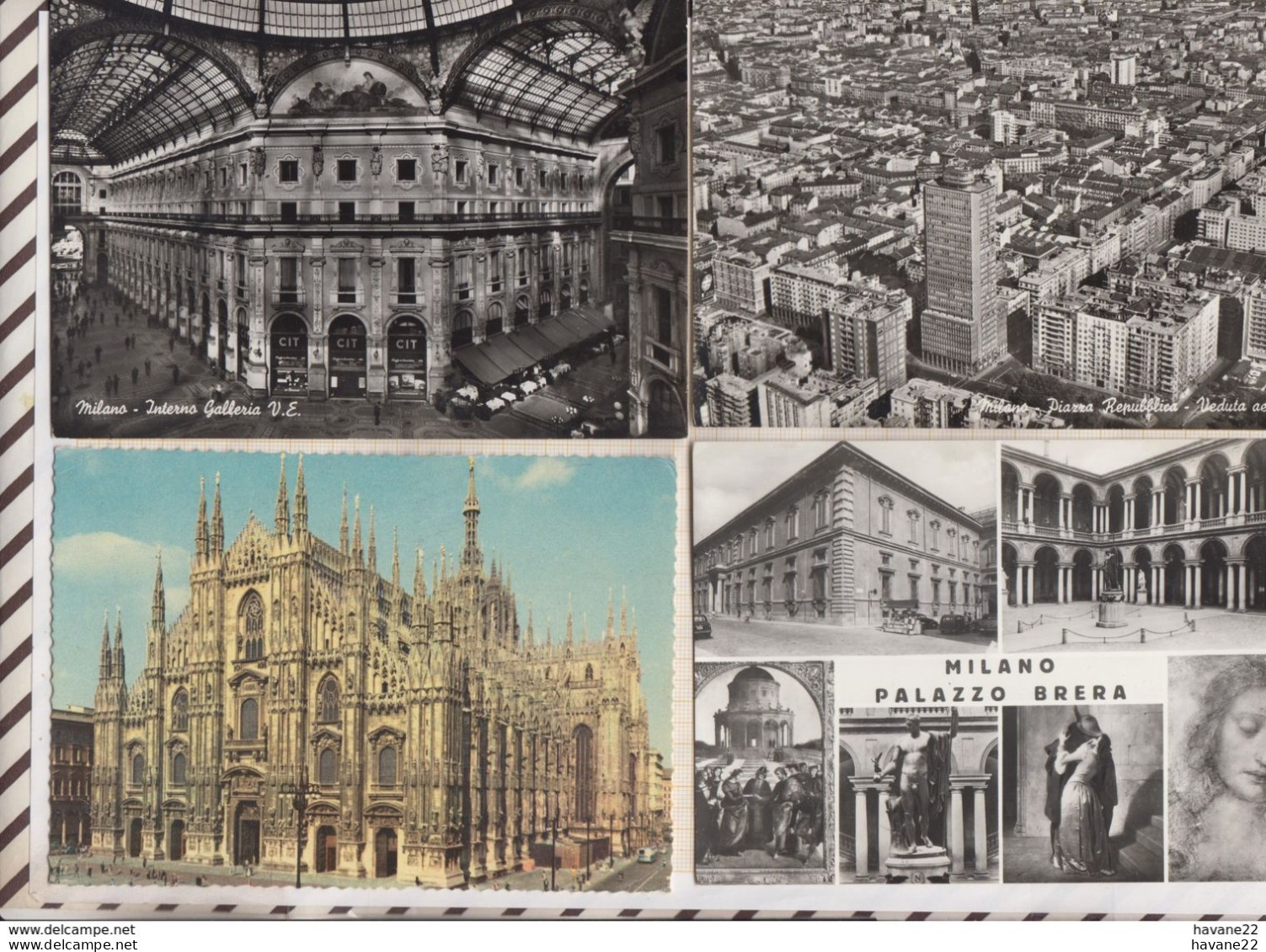 8AK4278 MILANO MILAN Lot De 12 Cartes   2 SCANS - Milano (Milan)