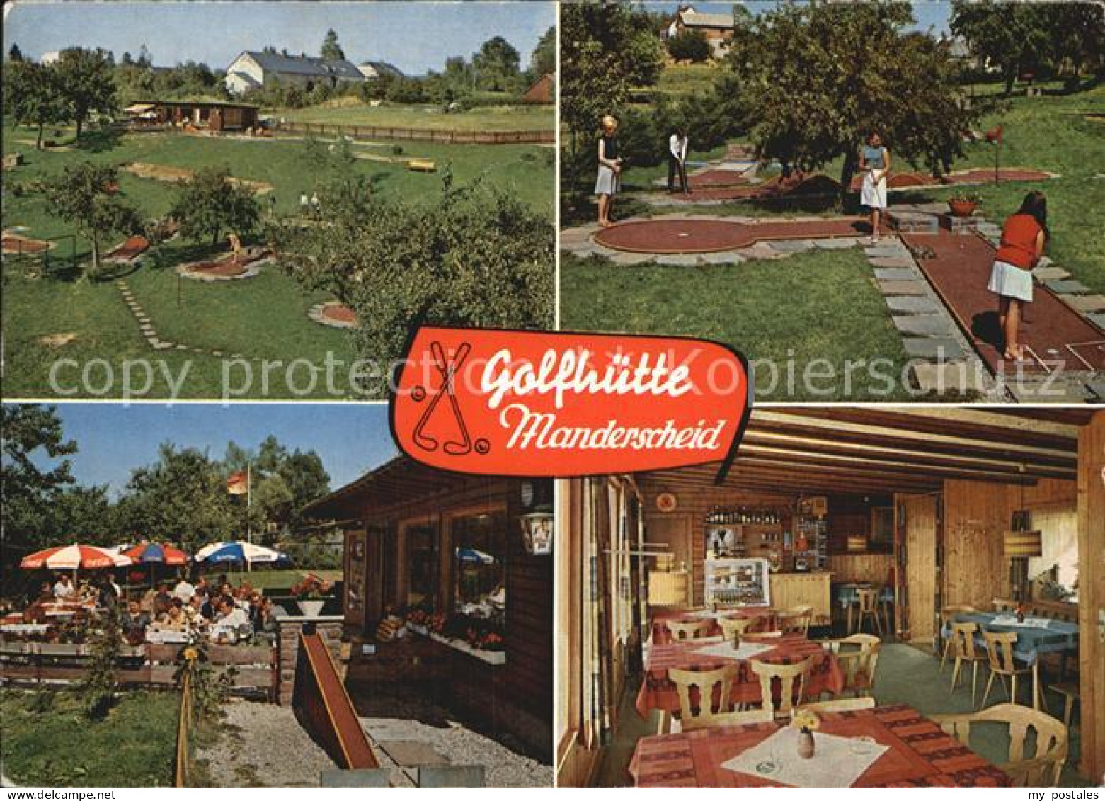 72529224 Manderscheid Eifel Cafe Restaurant Golfhuette Gastraum Minigolfanlage M - Manderscheid
