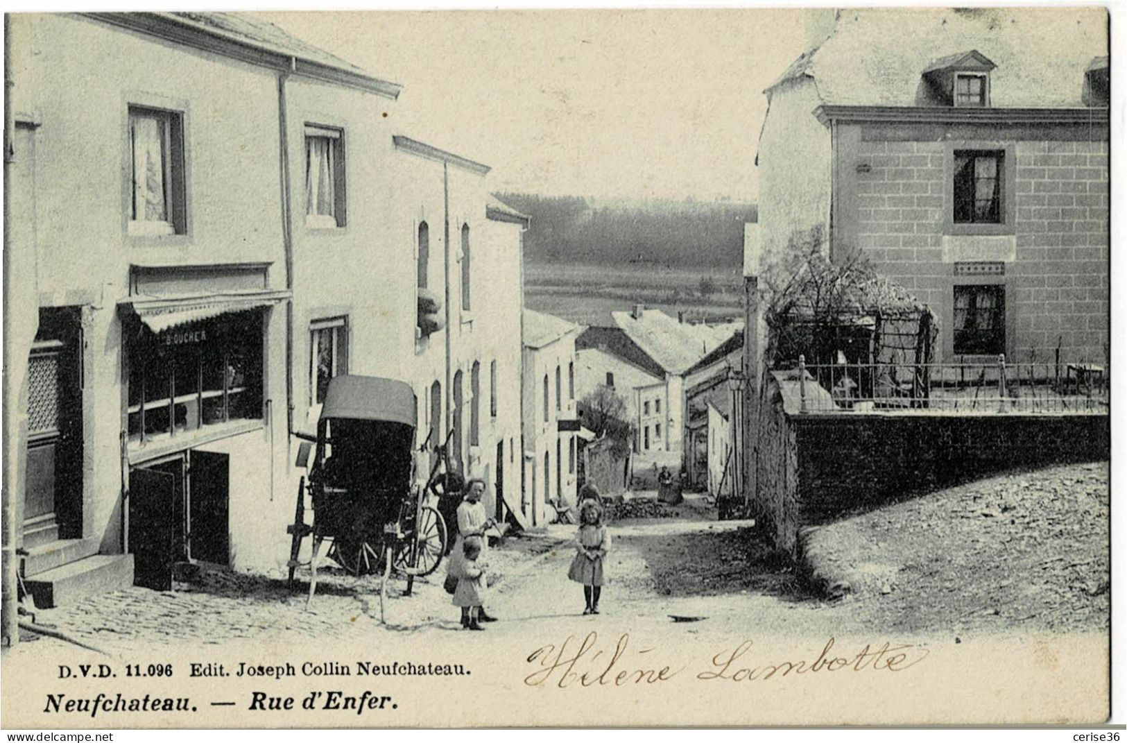 Neufchâteau Rue D'Enfer  Circulée En 1907 - Neufchateau