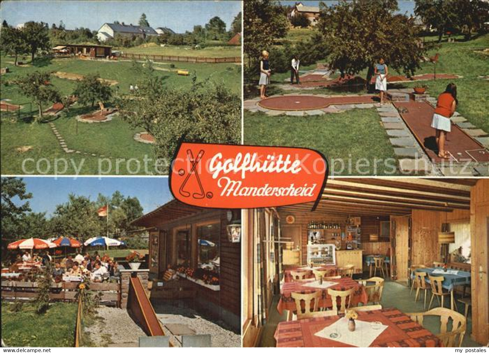 72529223 Manderscheid Eifel Cafe Restaurant Golfhuette Gastraum Minigolfanlage M - Manderscheid