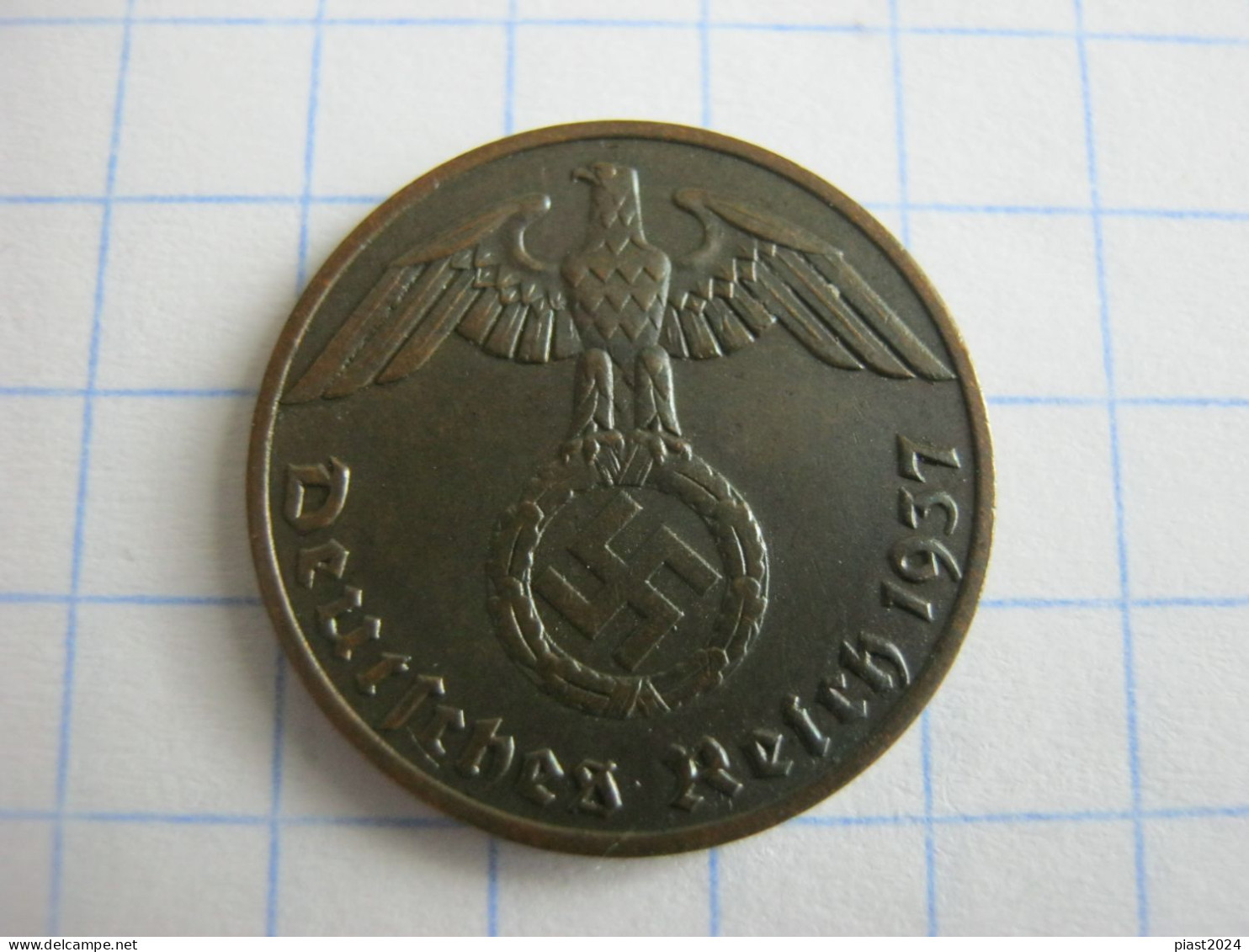 Germany 1 Reichspfennig 1937 A - 1 Reichspfennig