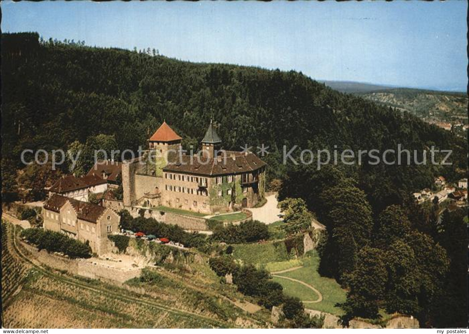 72529157 Gernsbach Schloss Eberstein Bad Gaststaette Fliegeraufnahme Gernsbach - Gernsbach