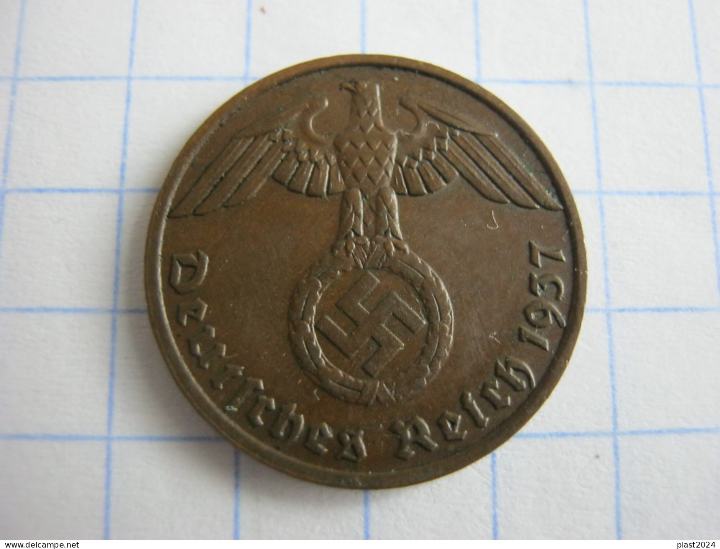 Germany 1 Reichspfennig 1937 F - 1 Reichspfennig