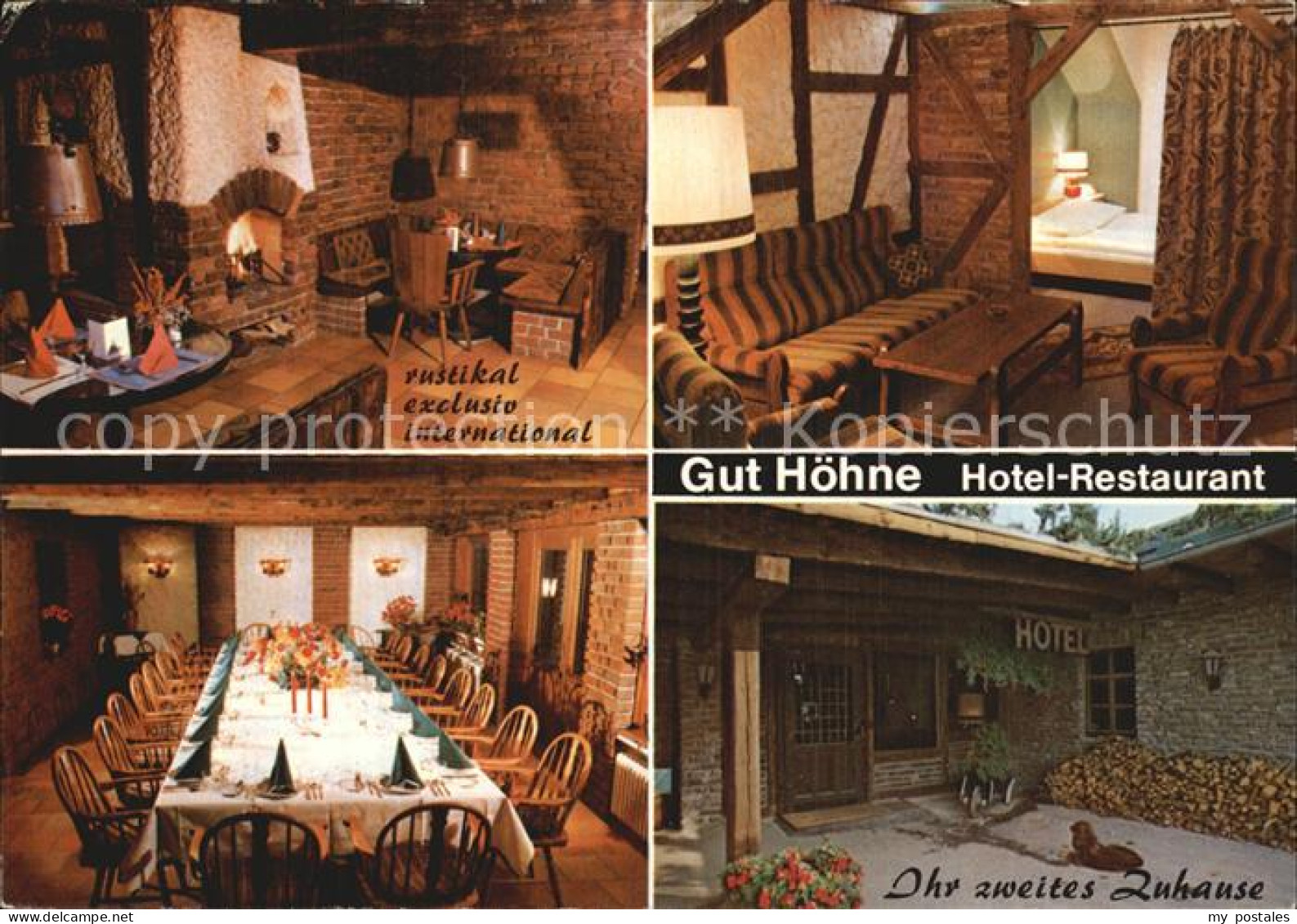 72529127 Mettmann Gut Hoehne Hotel Restaurant Kaminzimmer Zimmer Festtafel Mettm - Mettmann