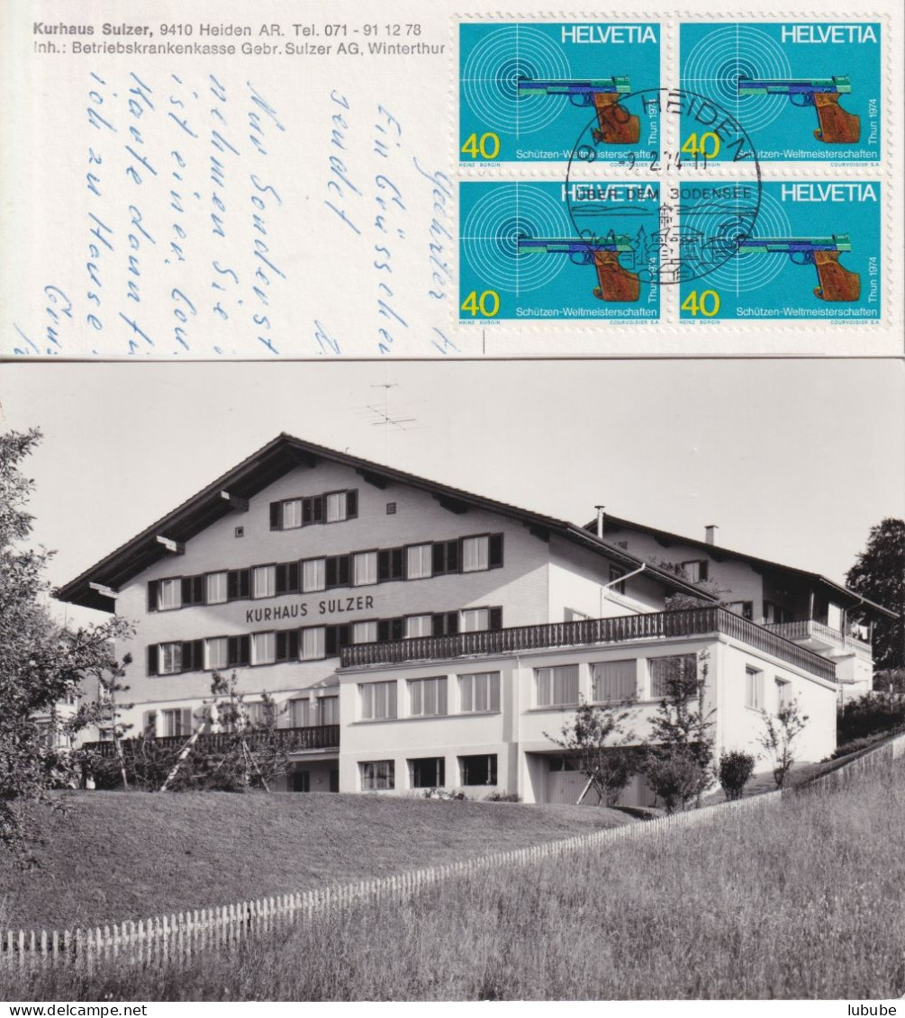 AK  "Heiden - Kurhaus Sulzer"  (VB Frankatur)      1974 - Storia Postale