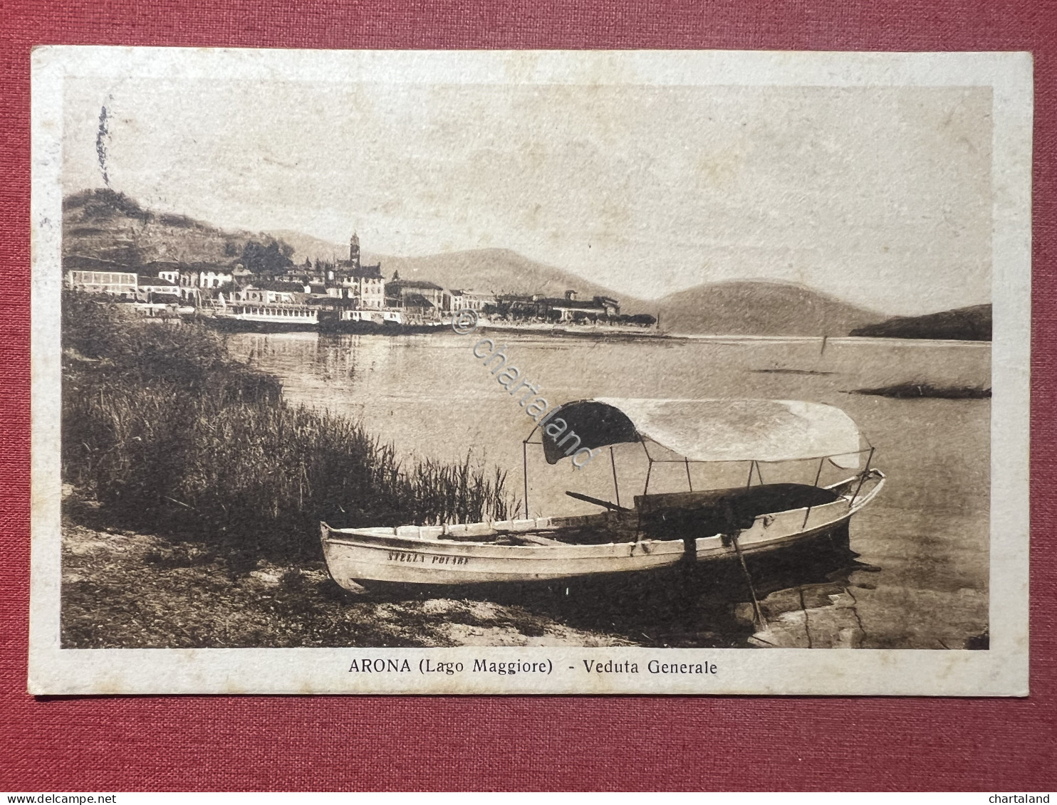 Cartolina - Arona ( Lago Maggiore ) - Veduta Generale - 1933 - Novara