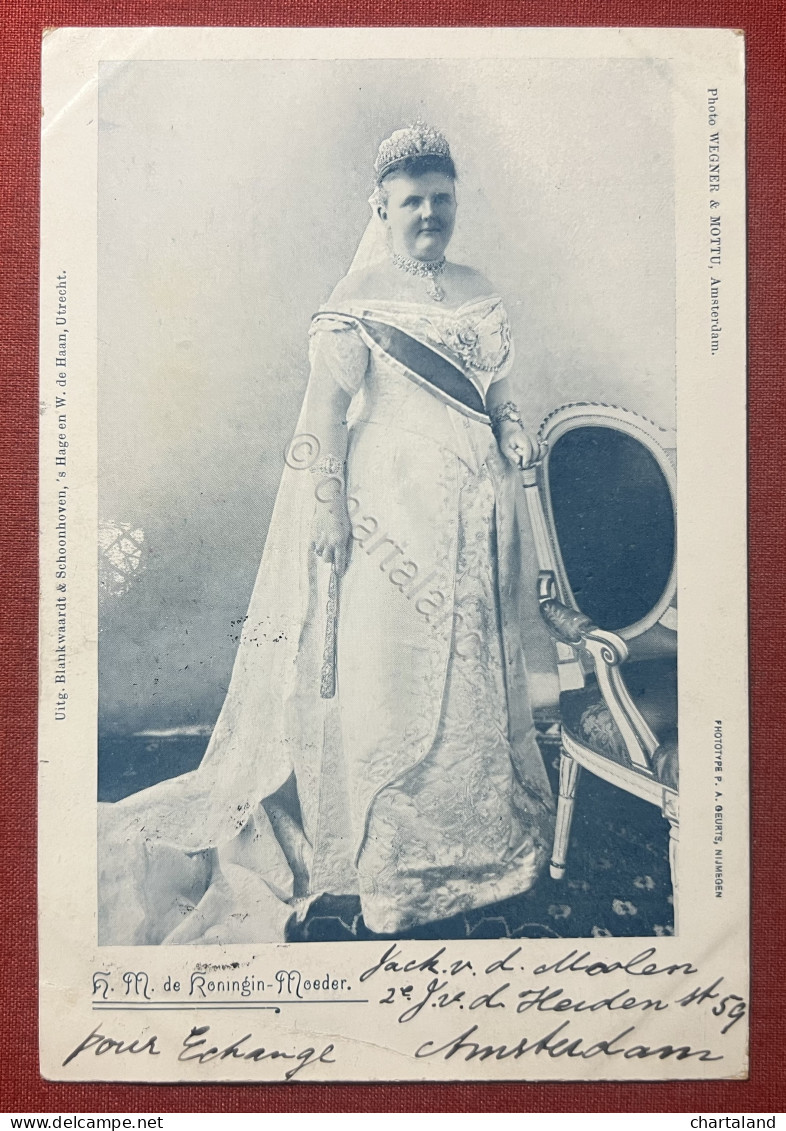 Cartolina Commemorativa - H. M. De Koningin Moeder - 1901 - Unclassified