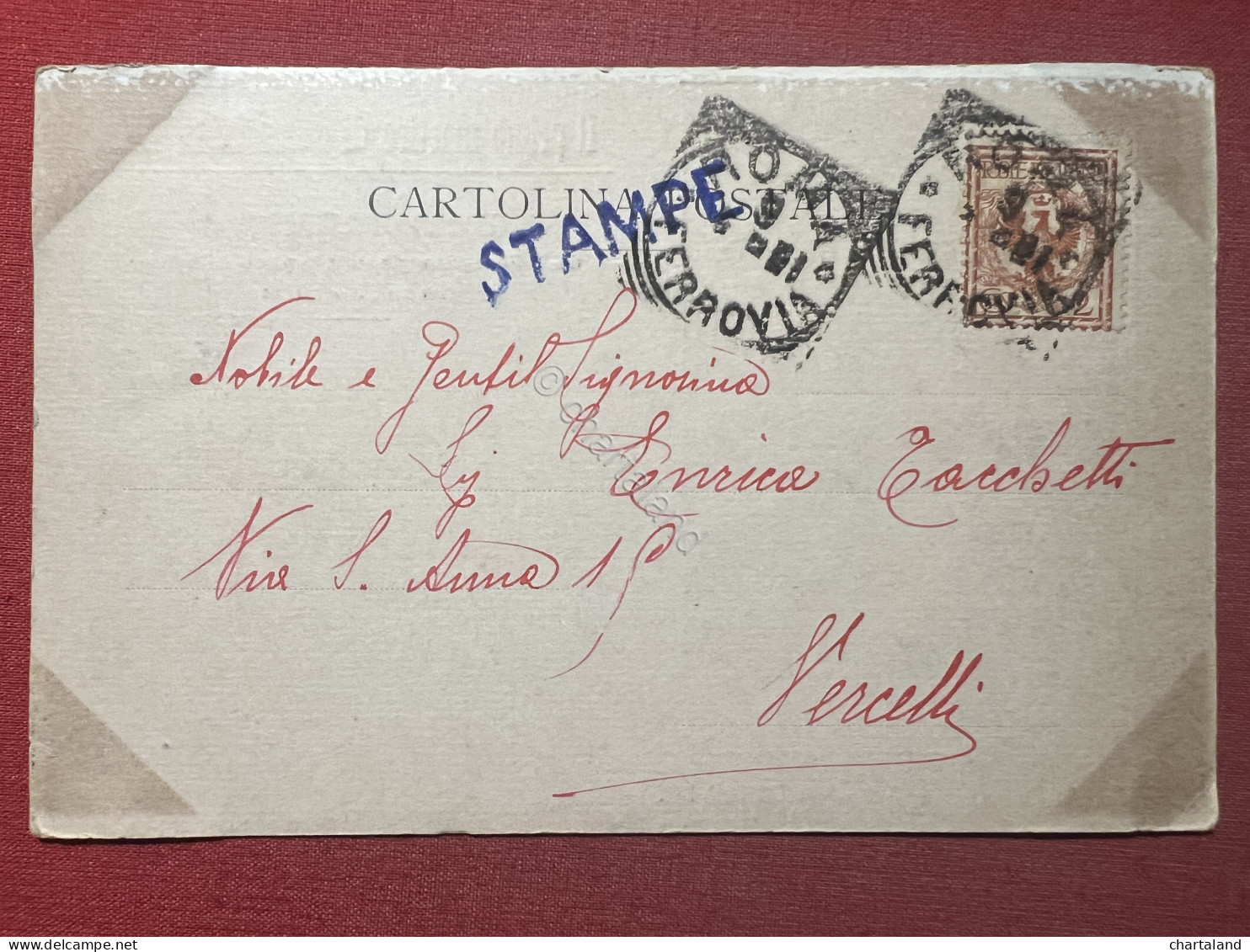 Cartolina Commemorativa - Umberto I Di Savoia - Ricordo Patriottico - 1901 - Unclassified