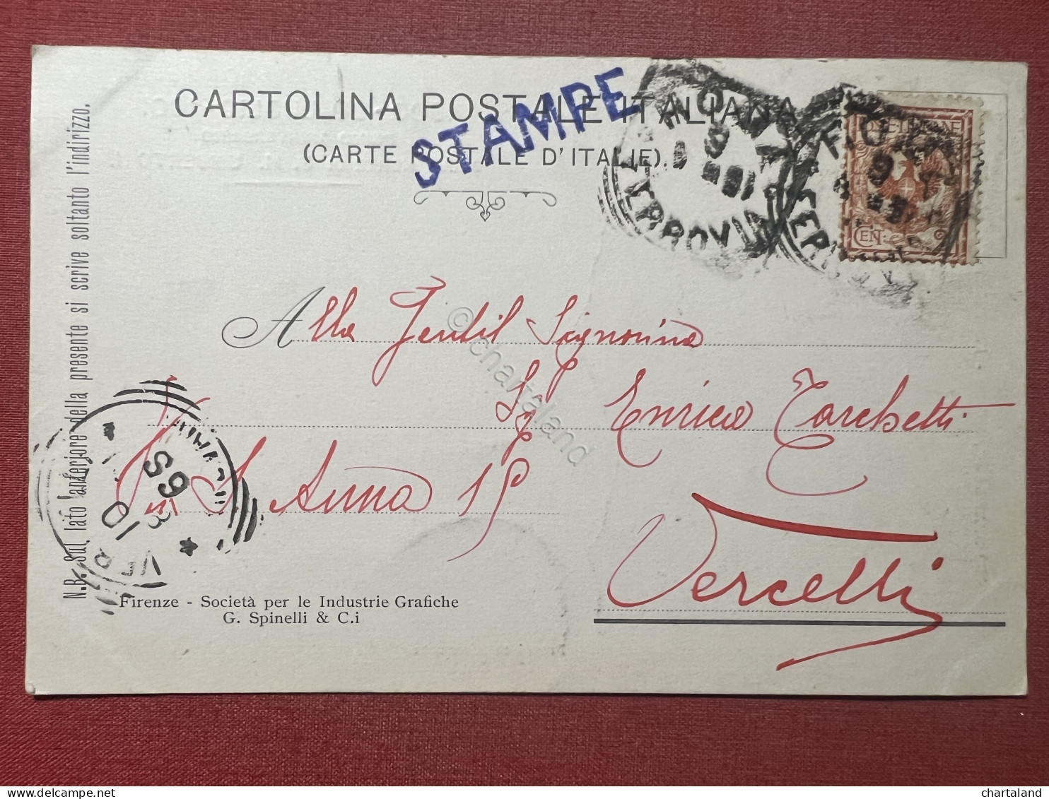 Cartolina - Primo Anniversario Della Morte Di S. M. Umberto I Di Savoia - 1901 - Non Classés