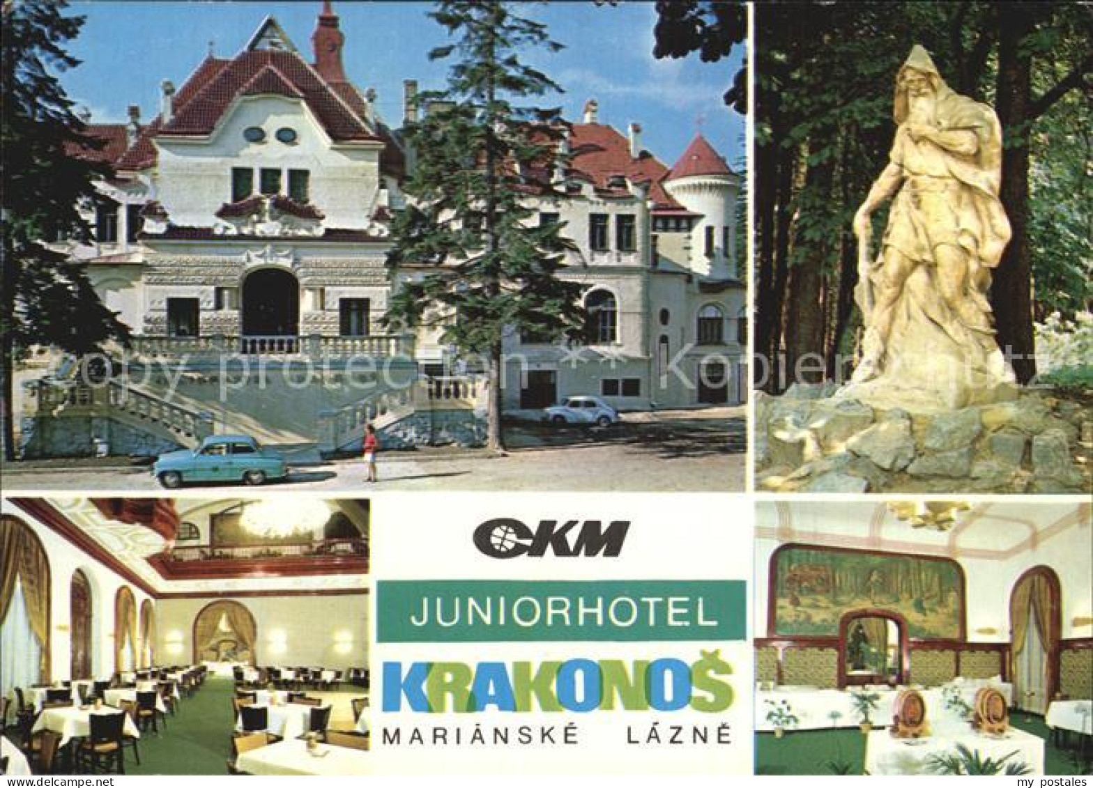 72528497 Marianske Lazne CKM Juniorhotel Krakonos Restaurant Skulptur Marianske  - Czech Republic