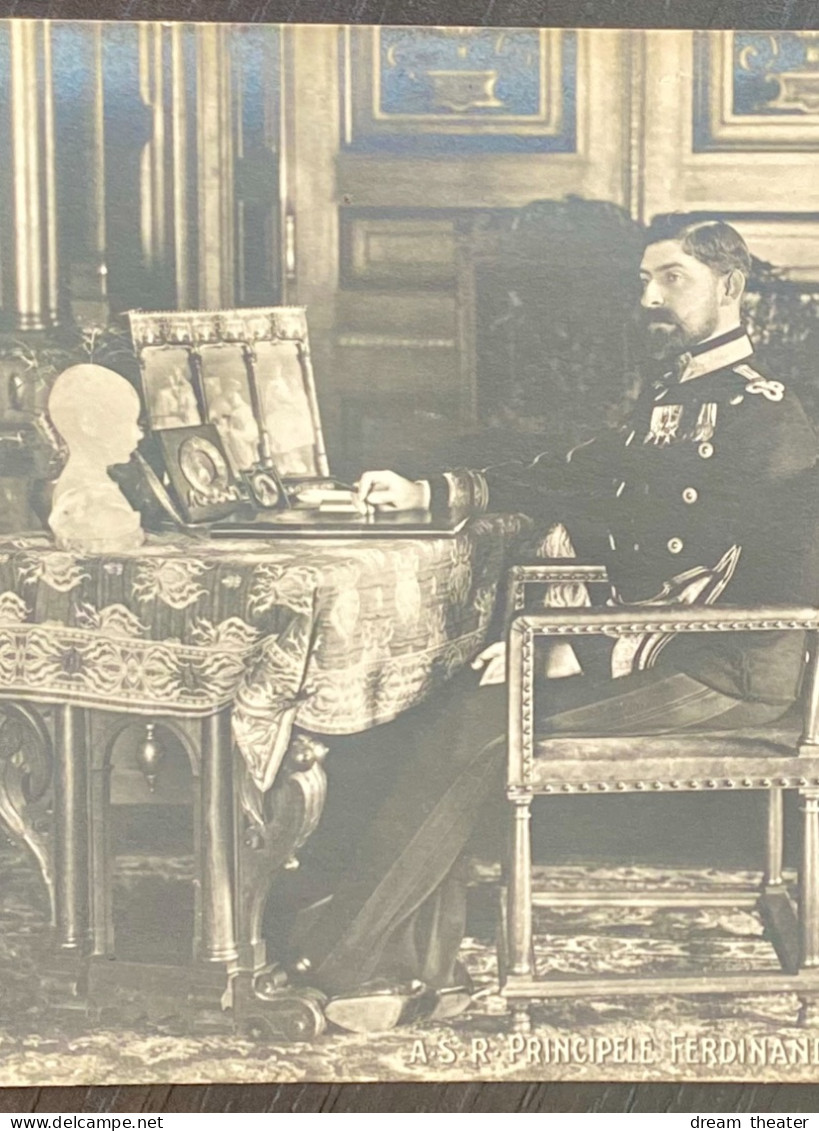 România Regalitate Royalty Ferdinand Rare Postcard Clișeu Rar - Roumanie