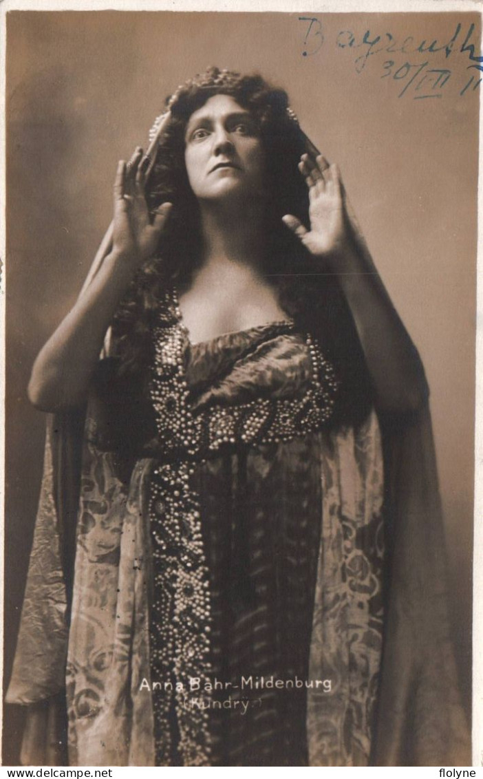 Opéra - Carte Photo - ANNA BAHR MILDENBURG Jouant Kundry - Spectacle Artiste Autrichienne - Opera