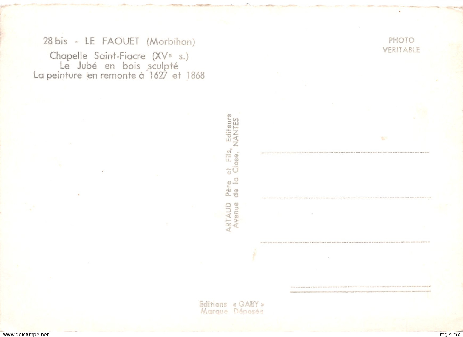 56-LE FAOUET-N°T2667-C/0129 - Le Faouet