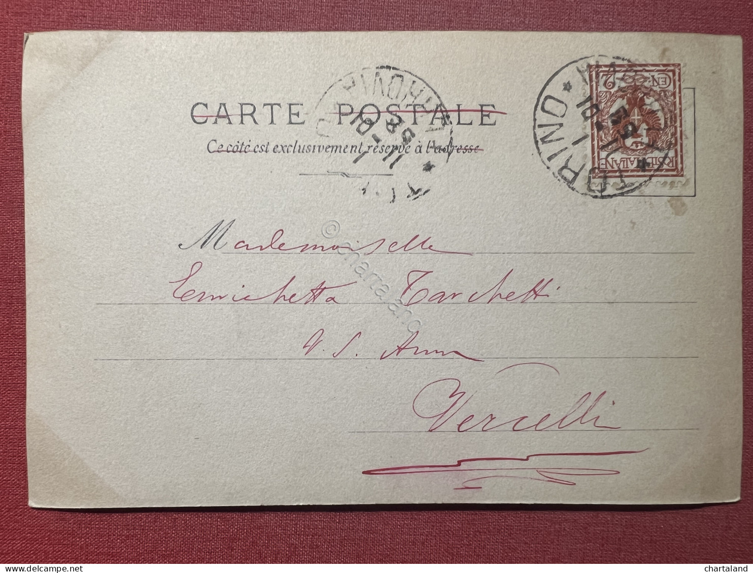 Cartolina Commemorativa - Reine De Portugal - 1901 - Unclassified