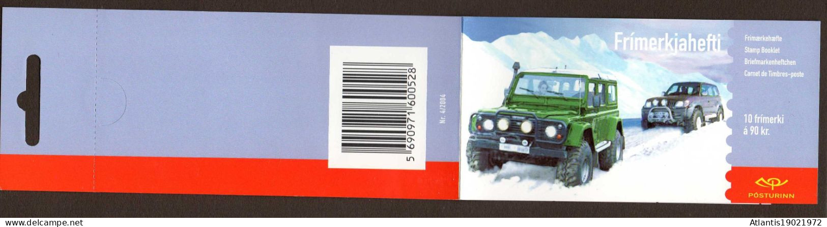 1 MARKENHEFTCHEN ISLAND GELÄNDEWAGEN 2004 POSTFRISCH - Postzegelboekjes
