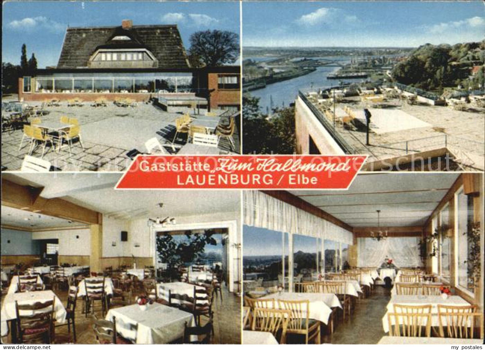 72528457 Lauenburg Elbe Gaststaette Zum Halbmond Hotel Restaurant Elbe Hafen Lau - Lauenburg