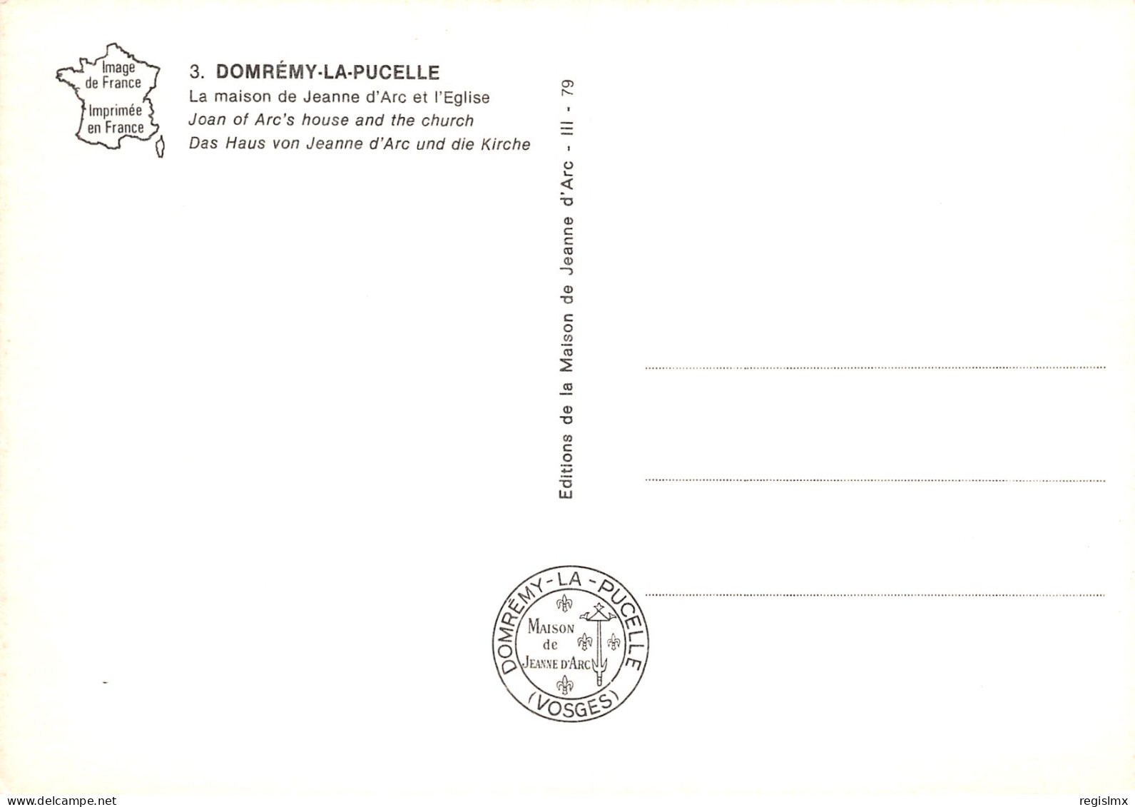 88-DOMREMY LA PUCELLE-N°T2667-B/0213 - Domremy La Pucelle
