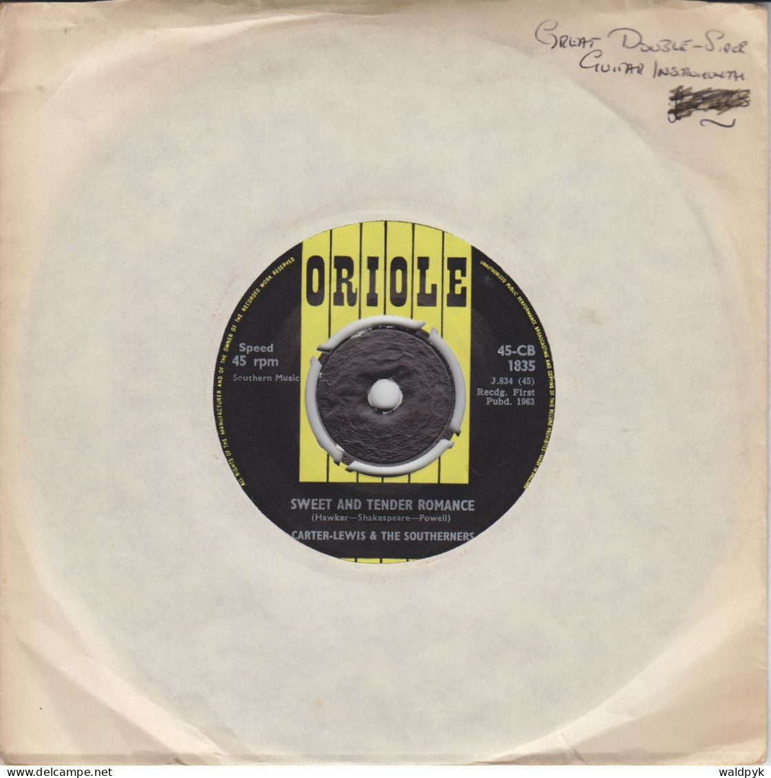 CARTER-LEWIS & THE SOUTHERNERS - Sweet And Tender Romance - Other - English Music