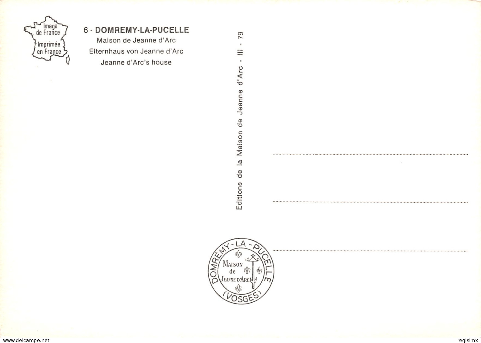 88-DOMREMY LA PUCELLE-N°T2667-A/0211 - Domremy La Pucelle