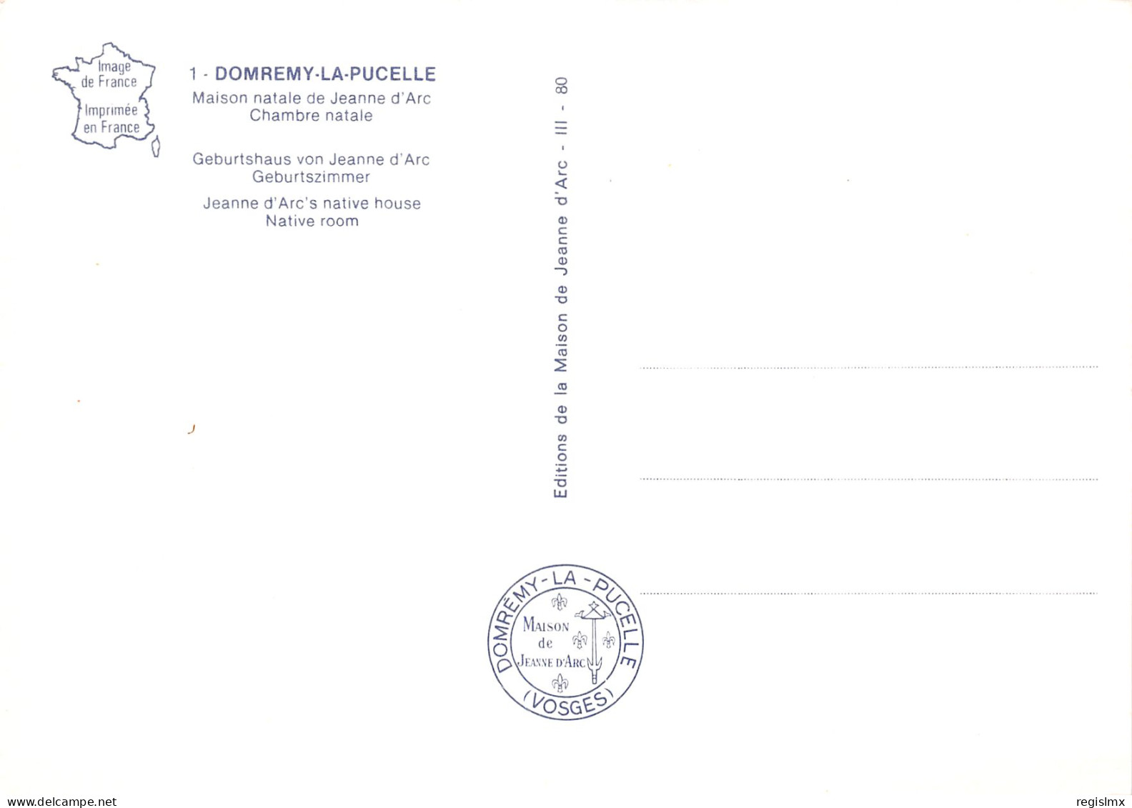 88-DOMREMY LA PUCELLE-N°T2667-A/0207 - Domremy La Pucelle