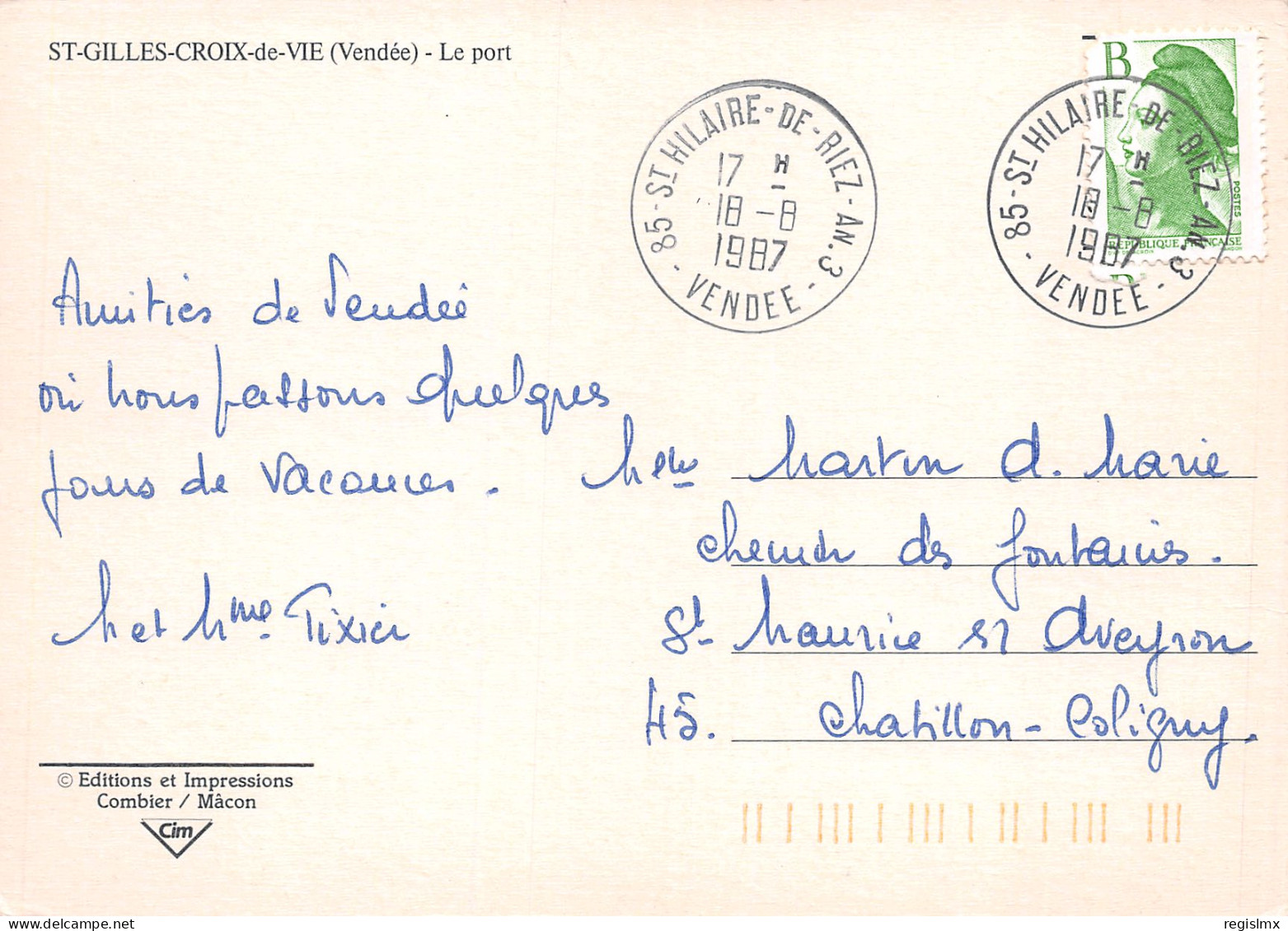 85-SAINT GILLES CROIX DE VIE-N°T2667-A/0167 - Saint Gilles Croix De Vie
