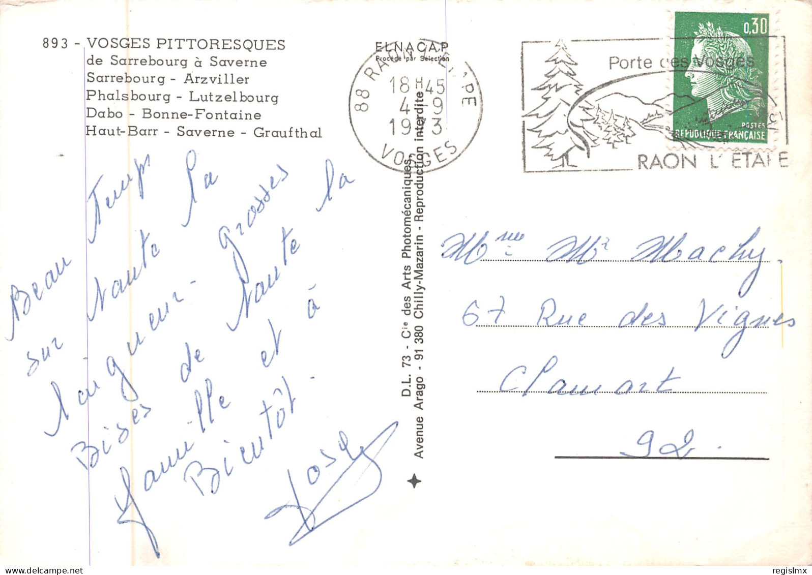 88-LES VOSGES-N°T2668-A/0371 - Other & Unclassified
