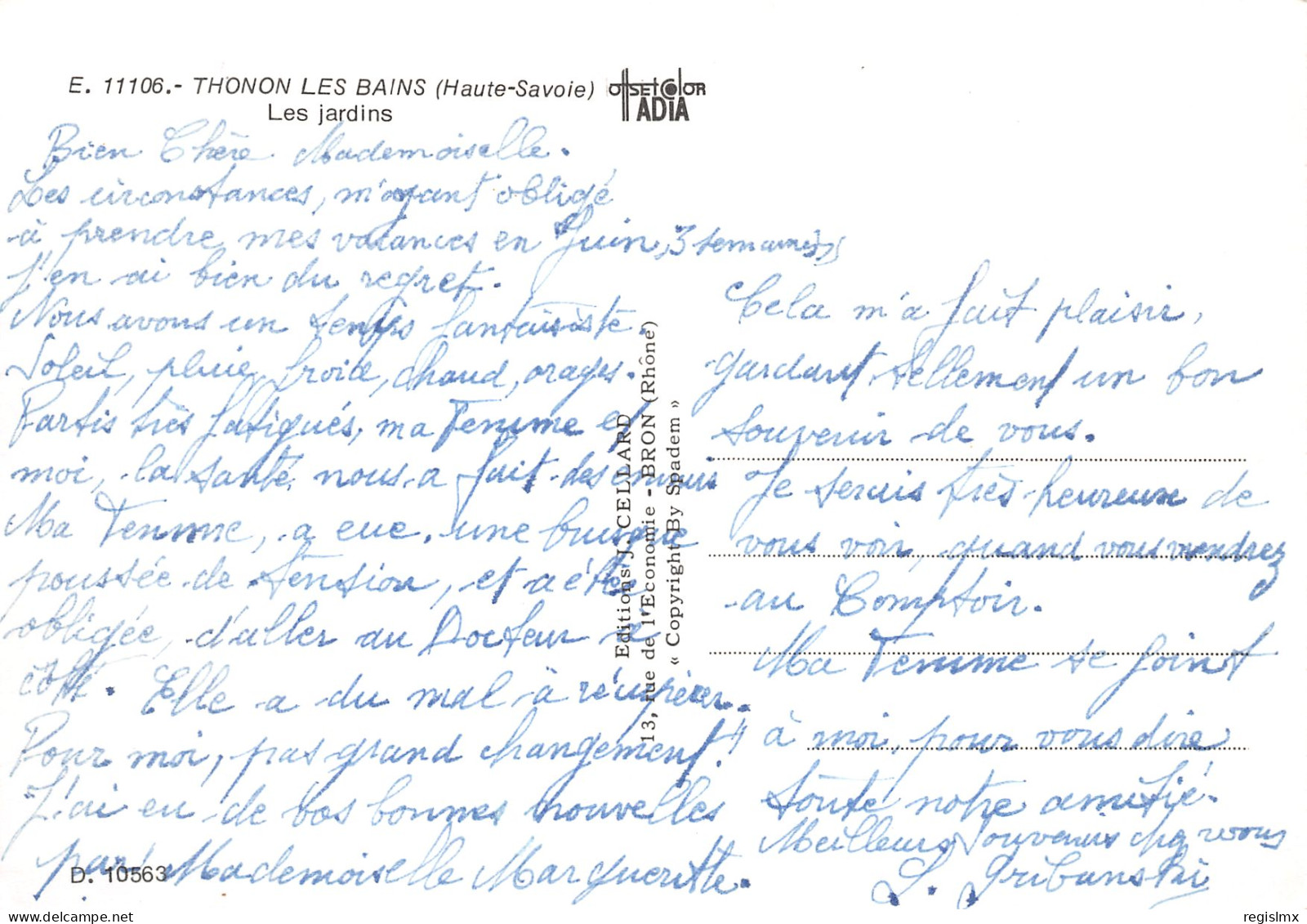 74-THONON LES BAINS-N°T2668-A/0337 - Thonon-les-Bains