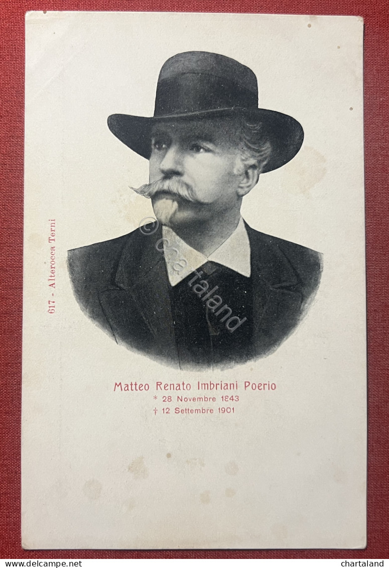 Cartolina Commemorativa - Matteo Renato Imbriani-Poerio - 1901 - Unclassified