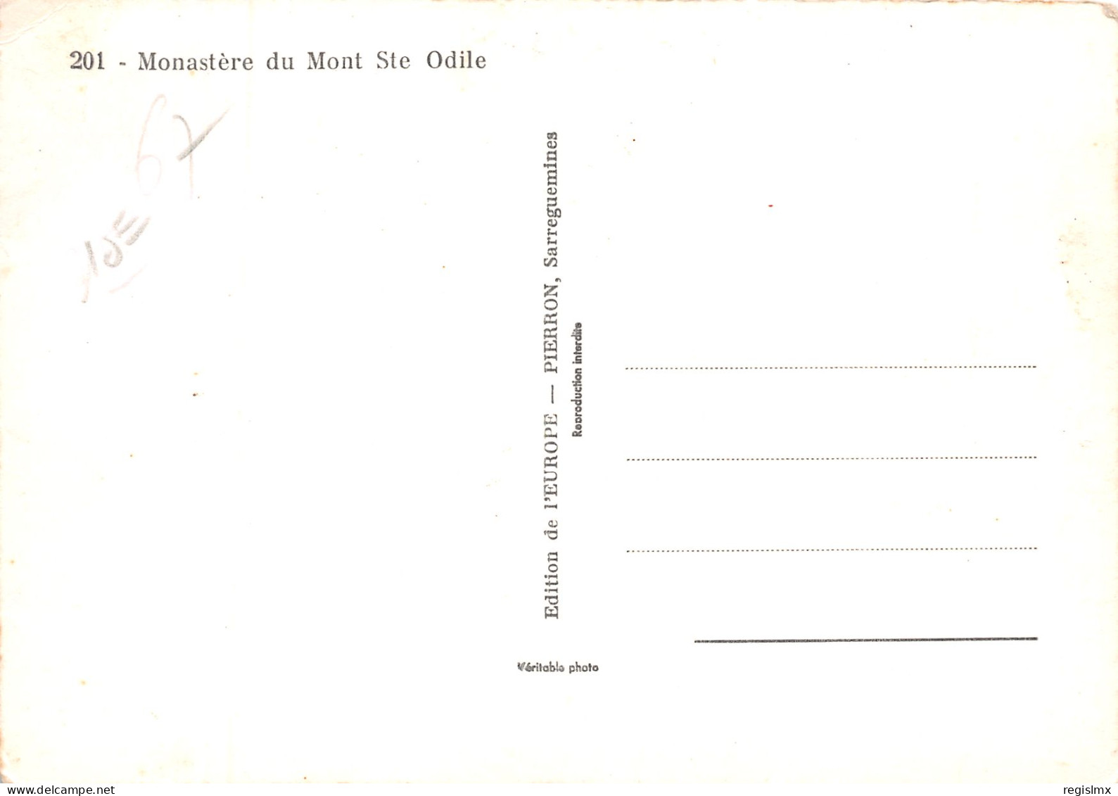 67-MONT SAINTE ODILE-N°T2667-D/0249 - Other & Unclassified