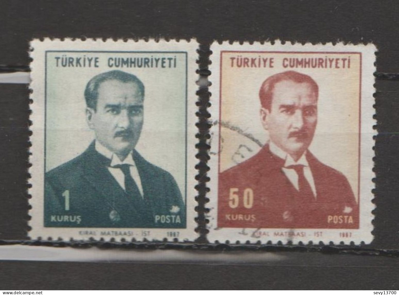 Turquie - Lot 8 Timbres Atatürk Année 1930 Mi 909 - Année 1952 Mi 1324 Et Mi 1325 - Année 1968 Mi 2084 Et Mi 2082 Neuf - Collections, Lots & Series