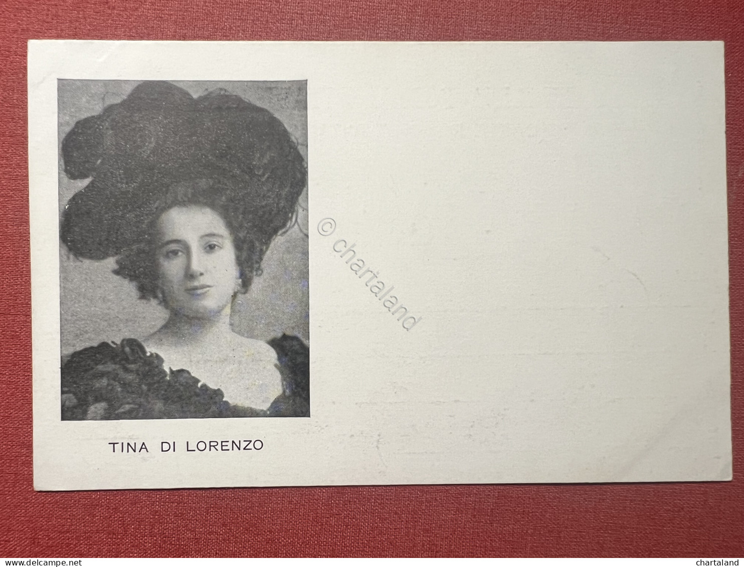 Cartolina Opera Teatro - Tina Di Lorenzo - Attrice - 1900 Ca. - Ohne Zuordnung