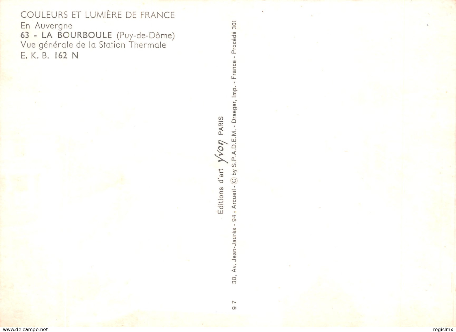 63-LA BOURBOULE-N°T2668-C/0377 - La Bourboule